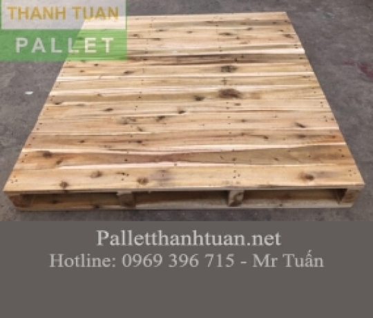 Pallet Gỗ 4 Hướng Nâng Mặt Liền